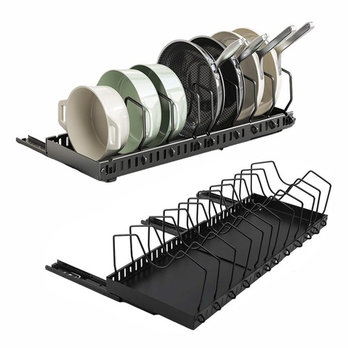 Pot and pans - and, rack