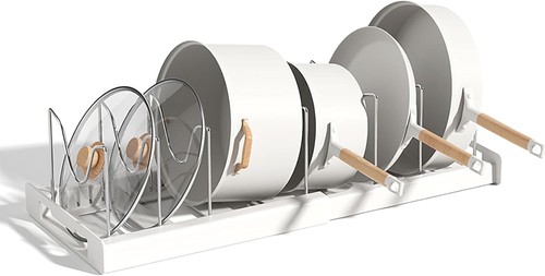Expandable pan lid organiser - pan,