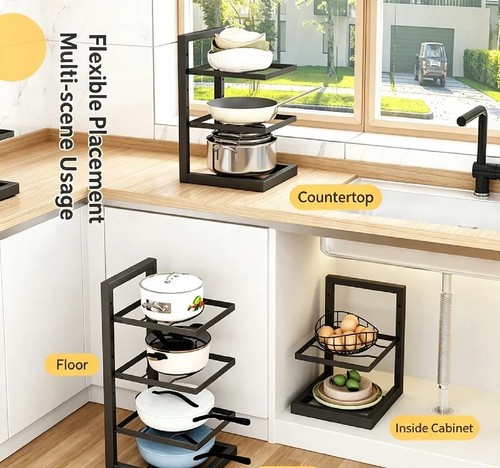 Pot and pan organizer - pan, rack