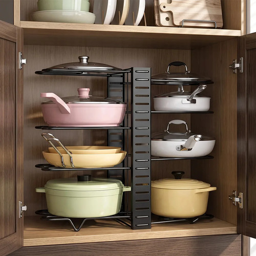 Adjustable pan organiser pot - organiser,