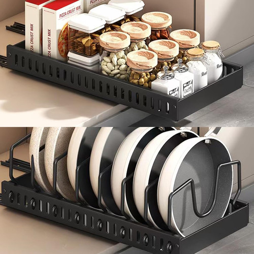 Pull out cabinet organiser - cabinet, organiser,pan