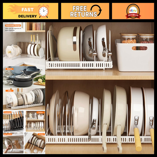 Expandable pan organizer rack - expandable,